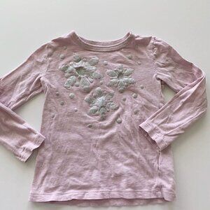 Girl Crewcuts Glitter Tee XS 4-5 Years